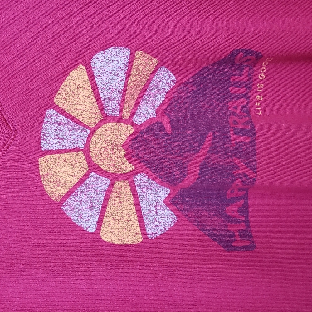 LIFE IS GOOD Crusher Vee Happy Trails T-Shirt XS - Picture 2 of 9